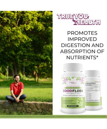 Good Flora Probiotics Candida Cleanse Immune Support - Our Best Candida Probiotic Supplement - Our Best Candida Cleanse Detox - Candida Yeast Cleanse - Candida Overgrowth Cleanse Candida Cleanse Pills - Buy Online on GoSupps.com