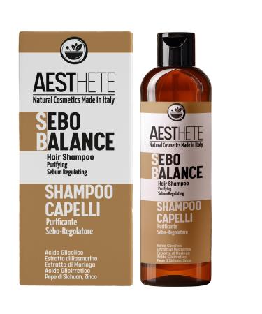 Oily Hair Shampoo and Anti-Dandruff Oily With Glycolic Acid Rosemary and Zinc Purifying Shampoo For Men and Women For Curly Straight Hair Anti-Itch Sebum Regulator 250ml