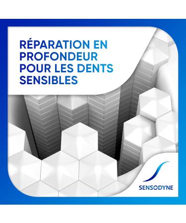 SENSODYNE Dentifrice R pare et Prot ge pour les Dents Sensibles Apporte une Protection Longue Dur e Menthe Lot de 2x75ml 75 ml (Lot de 2) Nouvelle Formule - Buy Online on GoSupps.com