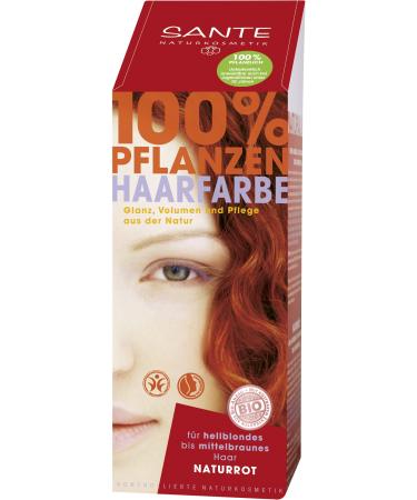 SANTE natural cosmetics plant hair color powder natural red 100 g (1 pack) natural red 100 g (1 pack)