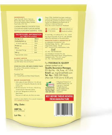 Weikfield - Falooda Mix - Rose Flavour - 200g - Buy Online on GoSupps.com