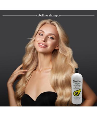 Cabellina Aguacate Shampoo - Avocado Seed Oil Hair Reconstructor with Brush | 32oz | International Shipping - Buy Online on GoSupps.com