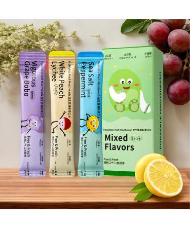 Individual Mouthwash Sachets 15 Oral Care Sachets Long-Lasting Freshness Fruity Flavor for Daily Use in Bathrooms and Hotels for Adults - Buy Online on GoSupps.com