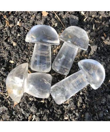 Natural Crystal Rough Home Decoration 40-50mm Crystal Mushroom Natural Clear Quartz Mushrooms Lovely Rose Crystal Gemstone Agaric Home Decoration Stones 1pc - Buy Online on GoSupps.com