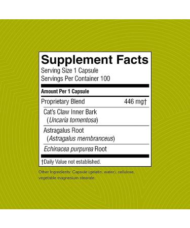 Nature's Sunshine Una de Gato (Cats Claw) 100 Capsules - Immune System Support & Digestive Health Herbs - Buy Online on GoSupps.com