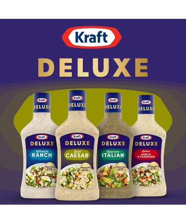 Kraft Deluxe Bold Caesar Salad Dressing - 16 oz Bottle | Buy Online - Buy Online on GoSupps.com