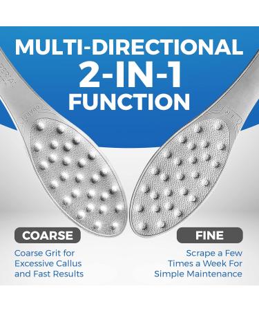 Callus Remover for Feet Extra Strength with Stainless Steel Foot File (Pedicure Grade) - Professional Foot Rasp Callus Remover Softener - Callus Treatment Heels and Hands - Cuticle Remover & Softener - Buy Online on GoSupps.com