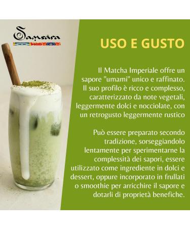  Samsara Samsara Ceremonial Imperial Premium Grade Matcha | Hand-harvested in YAME Fukuoka Japan Stone-ground | No vapor | EGCG tested | Gluten-free | No additives (25g) - Buy Online on GoSupps.com