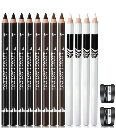 NewBang 12PCS Barber Pencil Hairline Pencils Beard Guide Beard Outliner Pencils with Sharpener,Hairline Outliner Pencil and Beard Shaping Pencils for Men&Women(Black,White,Dark Brown,Light Brown) barber pencils - Buy Online on GoSupps.com