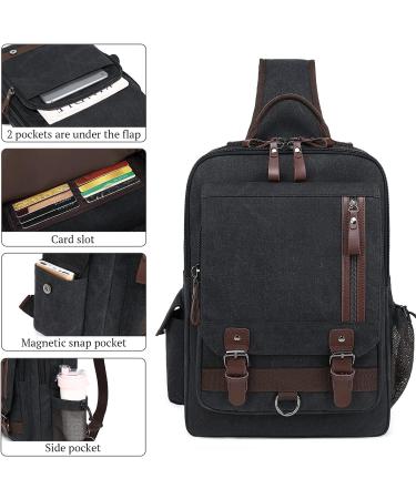 X-Large Army Green Canvas Crossbody Messenger Bag, Shoulder Sling Backpack for Travel - Buy Online on GoSupps.com