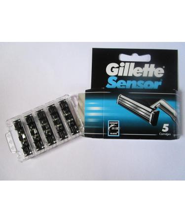 Gillette Sensor Cartridges 5-Count - Pack of 4 (20 Total Cartridges) - Buy Online on GoSupps.com