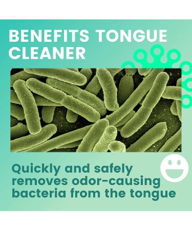 Buy Tongue Scraper for Adults & Kids - BreathRX Plastic Tongue Cleaner for Bad Breath | Easy to Use Hygiene Tool - 2 Sizes in 1 - Buy Online on GoSupps.com
