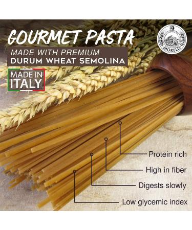 Morelli Pasta Whole Wheat Linguine Pasta - Imported Pasta from Italy - 500g (2 pack) Linguine 17.6 Ounce (Pack of 2) - Buy Online on GoSupps.com