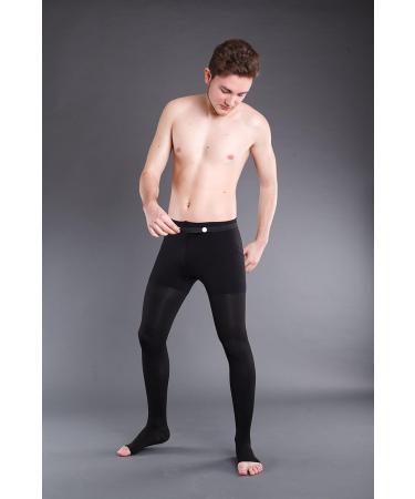 Compression Tights AT - Class 1 Support Tights with Open Toe | Black (3-Pack) - International Shipping Available - Buy Online on GoSupps.com