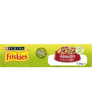 PURINA FRISKIES Adult Dog Food with Beef Cereals and Added Vegetables 7.5 kg - Buy Online on GoSupps.com