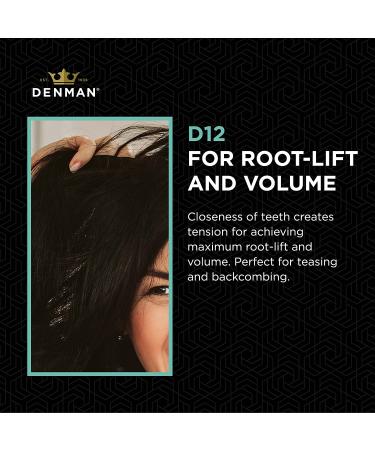 Denman 3 Row Detangle and Tease Styling Comb (BLACK) - Perfect for Wet Detangling, Backcombing, and Separating Curls | D12 - Buy Online on GoSupps.com
