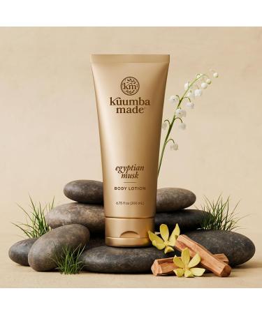 Kuumba Made Egyptian Musk Body Lotion Hydrating Daily Moisturizer with Shea Butter & Botanical Oils Vegan 6.75 Oz - Buy Online on GoSupps.com