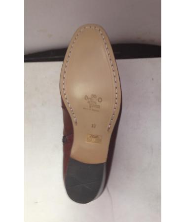 El Besserro Men Genuine Leather Burgundy Dress Casual Ankle Boots Zipper 1.75" Heel Size 9.5 US - Buy Online on GoSupps.com