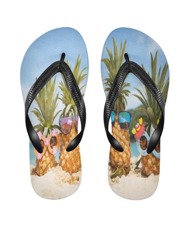 Mnsruu Turquoise Sea Sand Flip Flops Home Hotel Spa Bedroom Travel XXL for Women Men XX-Large