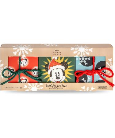 Mickey Mouse Bath Fizzers Trio - Frosted Berries Fragrance | 3-Pack for Healthy Glowing Skin | Body Care Set to Relax & Unwind - Buy Online on GoSupps.com