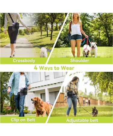 Avotik Dog Treat Pouch - Pet Training Bag with Water Bottle Holder & Poop Waste Bags Dispenser - Buy Online on GoSupps.com