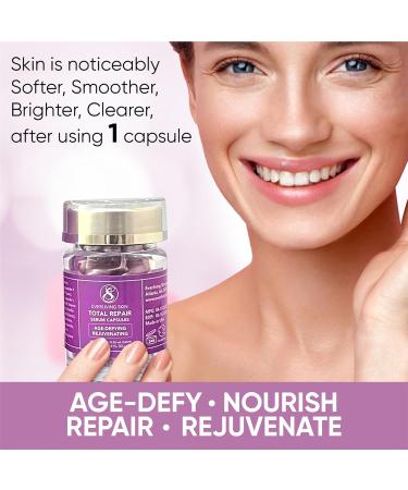 Retinol Serum Capsules (50 Count) Anti-Aging Face Serum with Retinol Ceramides & Peptides for Visible Results: Smoother Fine Lines & Wrinkles Brighter Softer Radiant & Rejuvenated Skin 1 - Buy Online on GoSupps.com
