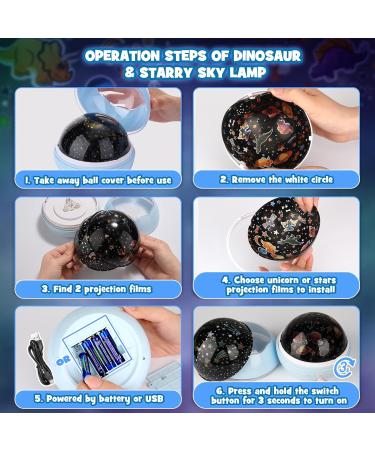 Qukir Star Dinosaur Projector - Fun Dinosaur Toy for Boys Ages 1-14 | Perfect Gift for 3-8 Year Olds | Dinosaur Night Light and Room Decor - Buy Online on GoSupps.com