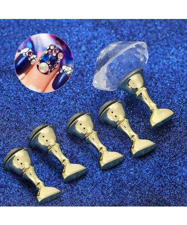 RIYAN Magnetic Nail Tip Practice Stand Base Holder Crystal Display Tools (White) - Buy Online on GoSupps.com
