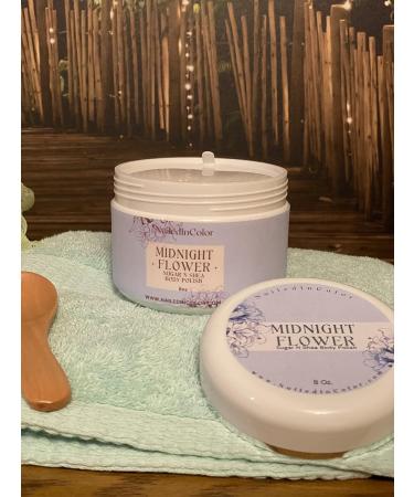 NailedInColor Midnight Flower Scented Women's Sugar N Shea Body Scrub - Buy Online on GoSupps.com