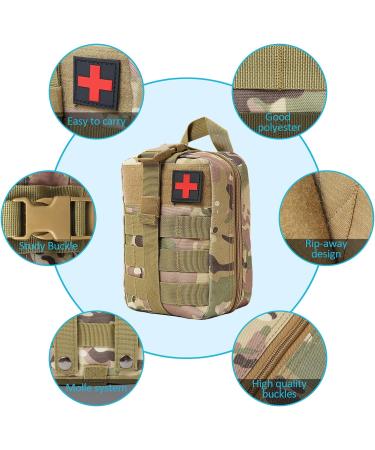 Shop Bituor Tactical First Aid Pocket Bag - Waterproof Molle EMT Pouch for Outdoor Camping & Adventure (Camo Brown) - Buy Online on GoSupps.com