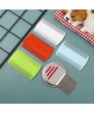 Upain 5-Piece Lice Comb Set | Double-Sided Nissenkamm & Metal Teeth for Cats Dogs & Humans | Extra Fine Flea Comb to Remove Nits and Shed Hair - Buy Online on GoSupps.com