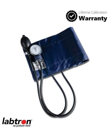 Labtron Adult XL Cuff Aneroid Sphygmomanometer - Blue/White Large Adult Pressure Monitor - Buy Online on GoSupps.com