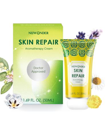 Natural SKIN REPAIR. Clinically tested Aromatherapy. Powerful Essential Oil. Eczema Dermatitis Diaper rash and Sensitive skin. For all skin types. Hypoallergenic Vegan Paraben Free. 50ML TUBE Tube 50ml