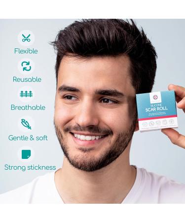 Medi Grade Silicone Scar Sheets - 80" Reusable Scar Tape for C-Section Keloid Burn & Acne Scars - Includes Hygienic Storage Case - Buy Online on GoSupps.com