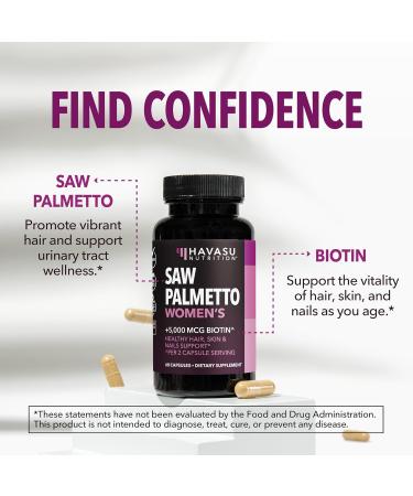 HAVASU NUTRITION USDA Organic Pumpkin Seed Oil Drops (60 Servings) & Saw Palmetto for Women Hair Complex (30 Servings) - Buy Online on GoSupps.com