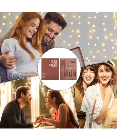 Lip Combo Set Waterproof Lip Liner Pen Lip Liner Set for Shopping Travel Business Trips Stage Dating Meetings and Vacation 05 - Buy Online on GoSupps.com