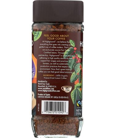 Highground Organic Instant Coffee - 3.53 oz (1 Pack) | Premium Quality & Flavor - Buy Online on GoSupps.com