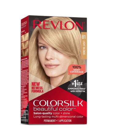 Revlon colorsilk Beautiful Color 81 Light Blonde 81 Light Blonde 1 Count (Pack of 1) - Buy Online on GoSupps.com