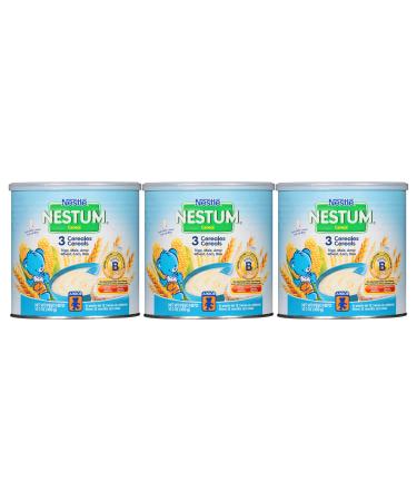 Nestum 3 Cereals Wheat, Corn and Rice with Iron, Zinc, Vitamin A & C to Support the Immune System (14.1 Ounce (Pack of 3))