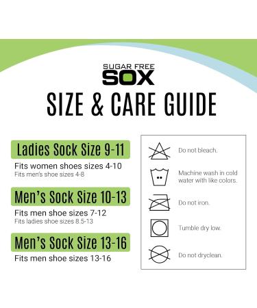 Sugar Free Sox Men's Diabetic Socks - Seamless Toe, Ankle Length for Health & Comfort - Buy Online on GoSupps.com