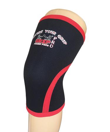 Grip Power Pads 7mm Neoprene Knee Sleeves for Cross Training, Squats, Weightlifting - Size L, Red (Pair) - Buy Online on GoSupps.com