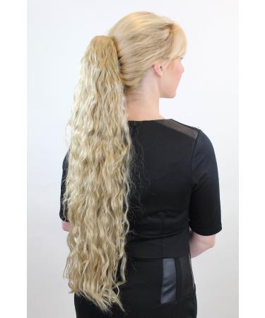 Buy Very Long Voluminous Kinky Curl Ponytail Hairpiece - Medium Blonde Braid N838-24 | International Shipping - Buy Online on GoSupps.com