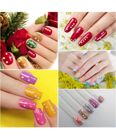 WLLHYF Nail Art Rhinestones Set - 6 Grids for Nails Design, 3D Diamond Beads Gems for DIY Nail Crafts - Buy Online on GoSupps.com