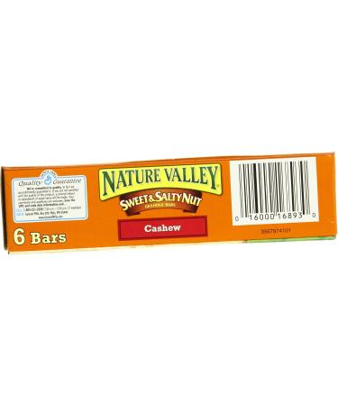 Nature Valley Sweet & Salty Nut Cashews Granola Bars - 6ct - Buy Online on GoSupps.com