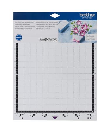 Brother ScanNCut DX Mat CADXMATSTD12, 12" x 12" Standard Tack Adhesive for Cardstock, Vinyl, Foam and More, Replacement Accessory