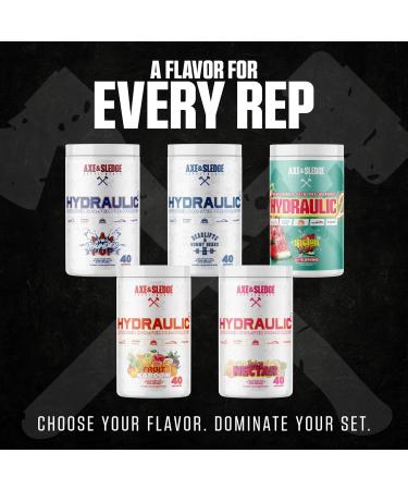 Axe & Sledge Hydraulic Stim-Free Pre-Workout Powder for Men & Women | Performance Stamina Focus Pumps | L-Citrulline Beta Alanine Creatine Caffeine-Free Fruit Kaboom - Buy Online on GoSupps.com
