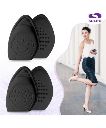 Buy Sulpo 2 Pair Bale Poles for Large Shoes - EVA Foam Foot Pain Relief Sponge Heel Cushion & Toe Filler - Universal Fit Black - Buy Online on GoSupps.com