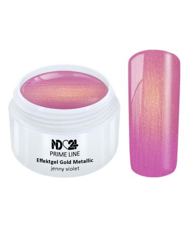 Prime Line - Uv Led Gel Gold Metallic Purple Studio Quality - Made in Germany - 5ml