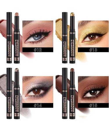 8 Colors Glitter Eyeshadow Stick Colorful Set Waterproof Eye Shadow Sticks Cream Eyeshadow Pencil Makeup Set High Pigmented Waterproof & Long Lasting Contour Stick EyeLiner Makeup for Women #5*8colorb - Buy Online on GoSupps.com