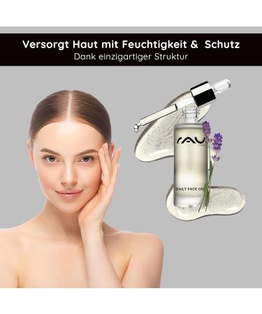 RAU Daily Face Oil 1.02 oz - Luxury Facial Oil for All Skin Types - Hydrating & Nourishing for Dry Sensitive Blemished Skin | Natural Oils & Vitamin E - Buy Online on GoSupps.com